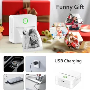 Mini Portable Thermal Printer Pocket Wireless BT Stickers Photo Label Memo Wrong Question Small Printing No Ink Print For Xiaomi - Image 4