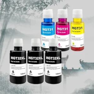 Yongairuink 31 32XL (3BK C M Y) ink Compatible with 32XL 31 for HPQ Smart Tank 555 315 319 455 515 516 530 558 559 570 655 670